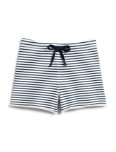 Load image into Gallery viewer, Pearl Favorite Sweatshorts in Navy French Stripe