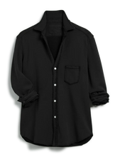 Load image into Gallery viewer, F&E Eileen Sweatshirt Button-Up in Black