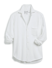 Load image into Gallery viewer, Eileen Triple Fleece Button-Up in White