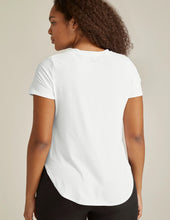 Load image into Gallery viewer, Beyond Yoga Featherweight On The Down Low Tee in Cloud White