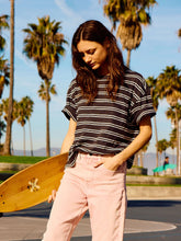 Load image into Gallery viewer, Faherty Sunwashed Tee in Phantom Highland Stripe
