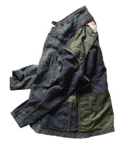 Load image into Gallery viewer, Relwen Tropical Trap Blazer in Smoke Multi Plaid