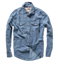 Load image into Gallery viewer, Relwen Linen Workshirt in French Blue