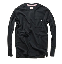 Load image into Gallery viewer, Relwen Pique L/S Pocket Crew in Black
