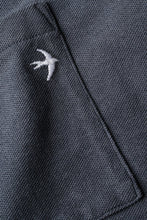 Load image into Gallery viewer, Relwen Pique L/S Pocket Crew in Slate Navy Heather