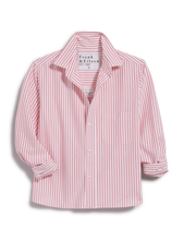 Load image into Gallery viewer, Frank & Eileen Silvio Button-Up in Coral Stripe