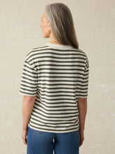 Load image into Gallery viewer, Faherty Sunwashed Slub Vintage Tee in Brookline Stripe