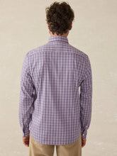 Load image into Gallery viewer, Faherty Men's Movement Shirt in Berry Skies Check