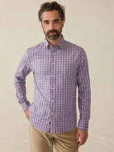 Load image into Gallery viewer, Faherty Men's Movement Shirt in Berry Skies Check