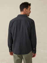 Load image into Gallery viewer, Faherty Tried & True Chambray Workshirt in Durango Black