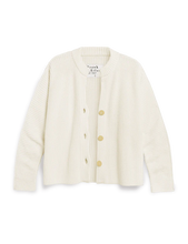 Load image into Gallery viewer, F&E Montecito Crew Neck Cardigan in Ivory