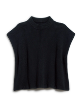 Load image into Gallery viewer, F&E Montecito Italian Sweater Vest in Black