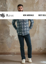 Load image into Gallery viewer, Stone Rose Rover Clubhouse Glen Check Shirt in Medium Blue