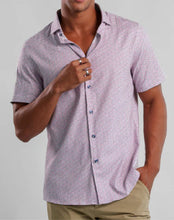 Load image into Gallery viewer, Stone Rose Nova Shirt in Pink Artisanal Ditsy