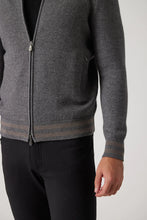 Load image into Gallery viewer, Raffi Aaron Zip Mock in Charcoal