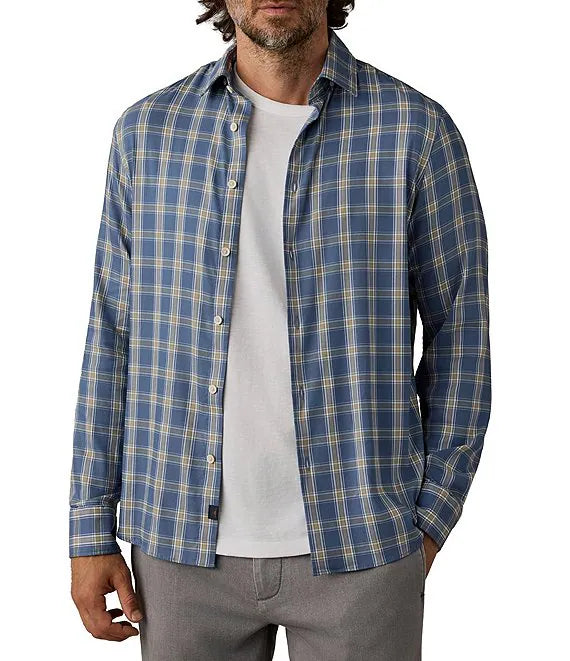 FAHERTY Movement Monterey Shirt in Lakeview Height Plaid