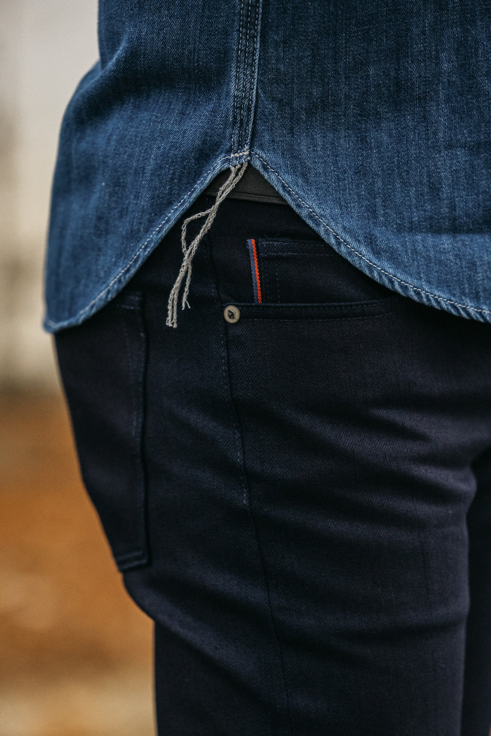 Hiroshi Kato Brace Shirt Denim Dee