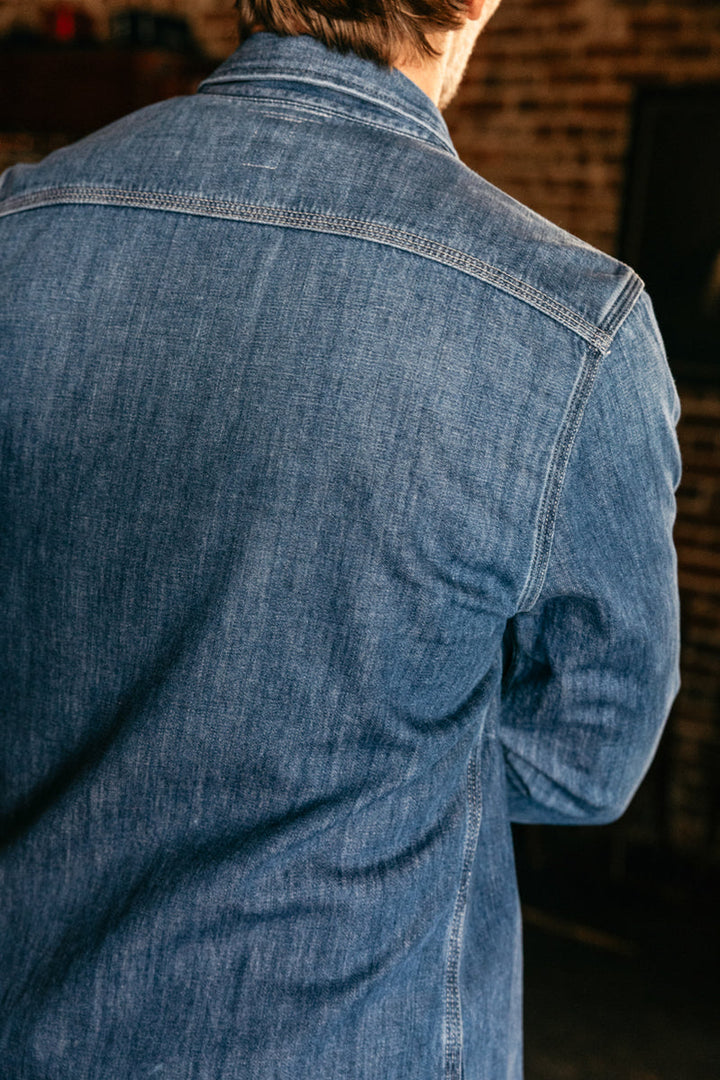Hiroshi Kato Brace Shirt Denim Dee