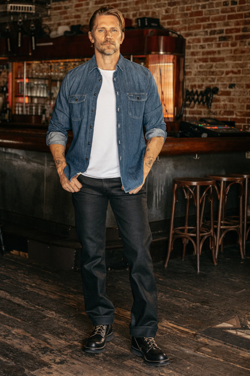 Hiroshi Kato Brace Shirt Denim Dee