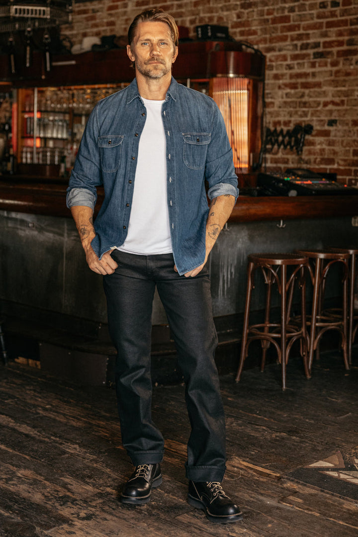 Hiroshi Kato Brace Shirt Denim Dee