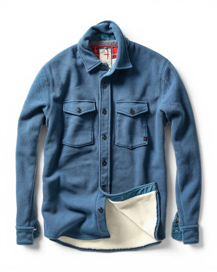 Relwen Pique Fleece Workshirt Dark Marine