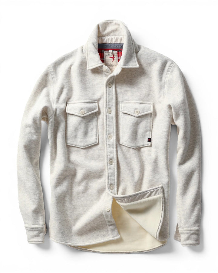 Relwen Pique Fleece Workshirt Chalk