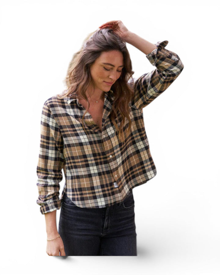 Frank &amp; Eileen Silvio In Sand, Camel And Black Plaid