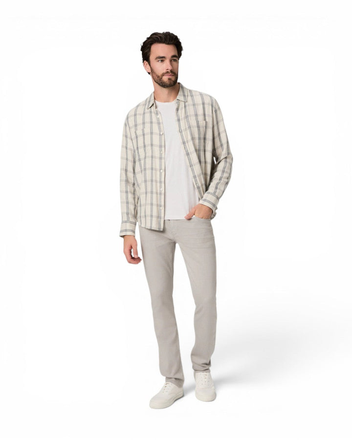Paige Transcend Federal Slim Straight Jean In Shark Skin