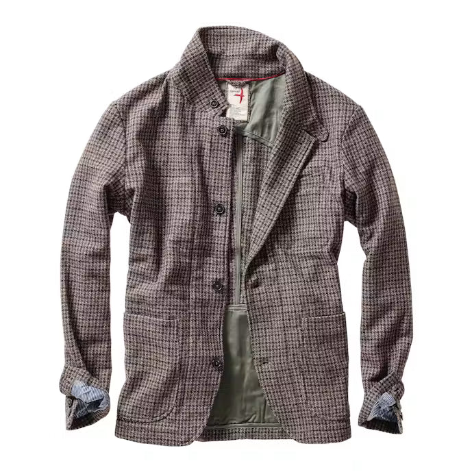 Relwen Heritage Trap Blazer Brown/Blue Check