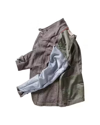 Relwen Heritage Trap Blazer Brown/Blue Check
