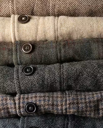 Relwen Heritage Trap Blazer Loden/Rust District Plaid