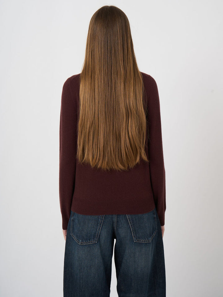 Repeat Basic Organic Cashmere Turtleneck Sweater Lava