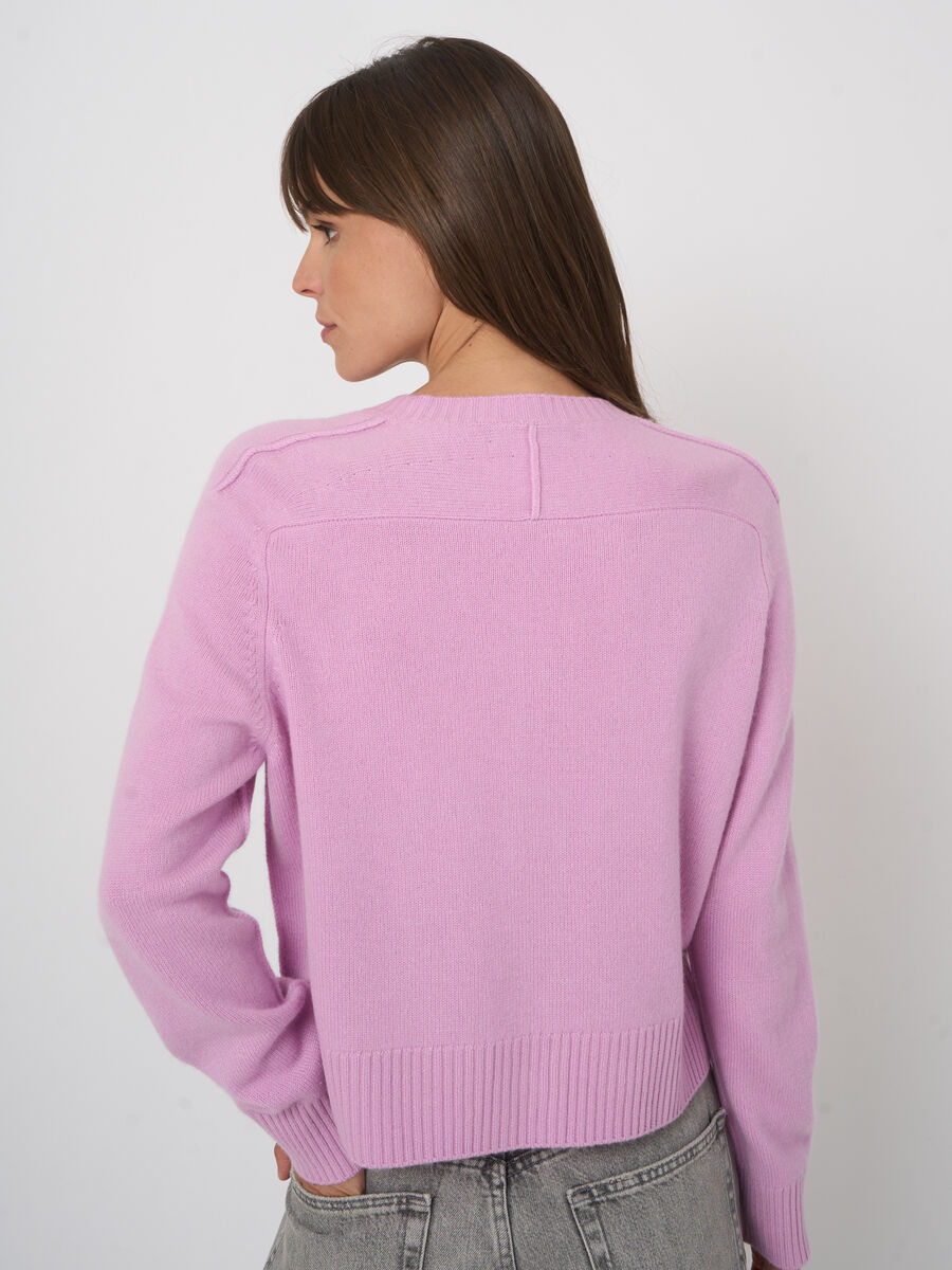Repeat Timeless Organic Cashmere Cardigan In Glow