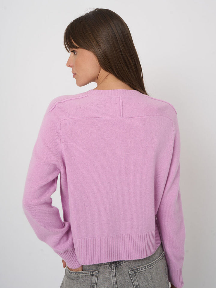 Repeat Timeless Organic Cashmere Cardigan In Glow