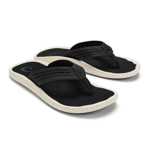 Olukai Men's Ulele Beach & Water Sandal in Melin / Black