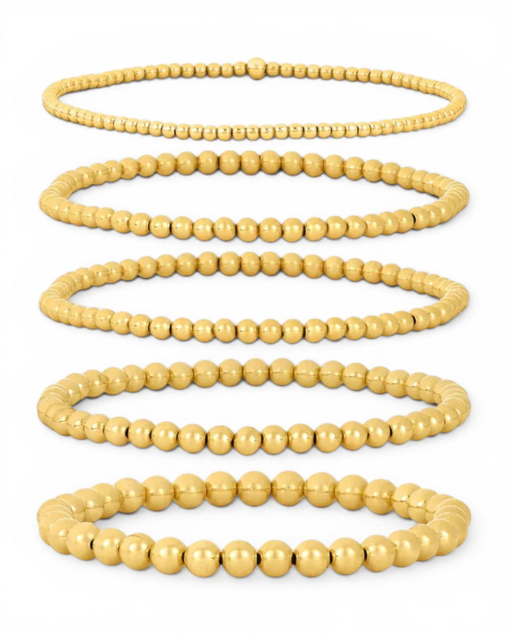 Karen Lazar Beaded Bracelet Yellow Gold Filled