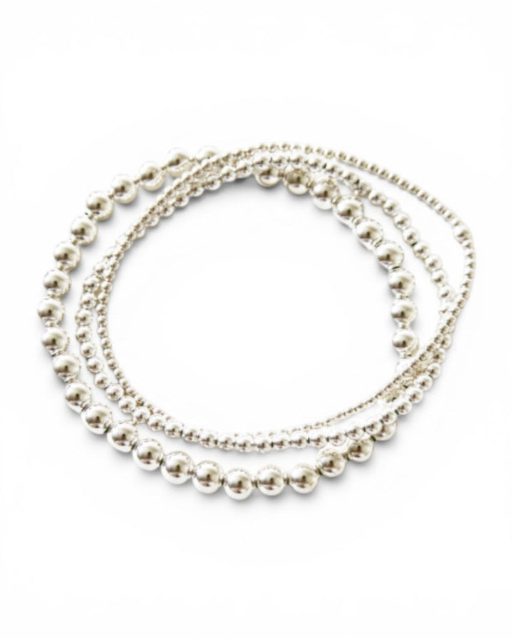 Karen Lazar Beaded Bracelet Sterling Silver Filled