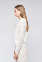 Load image into Gallery viewer, Kokun Mesh Zip Up Hoodie in White
