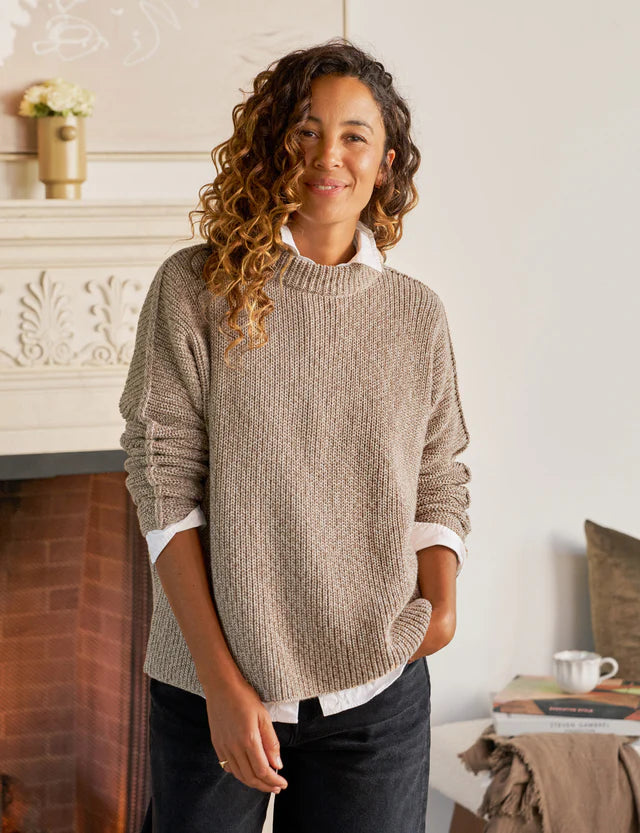 Frank &amp; Eileen Montecito Pullover Sweater In Dune