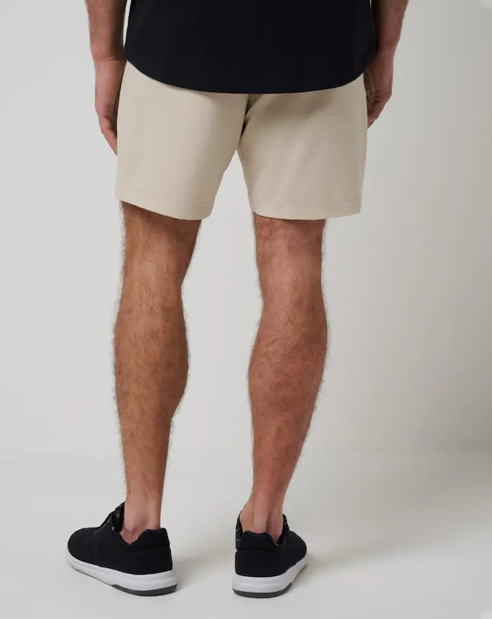 Travis Mathew Stretch Knit Short In Italian Sand