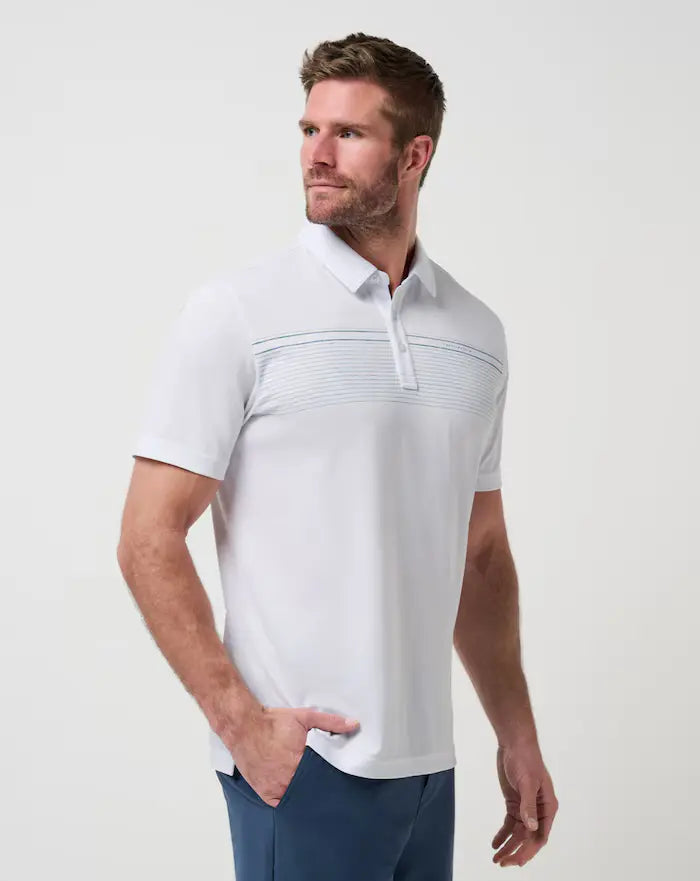 Travis Mathew Overstay Polo In White