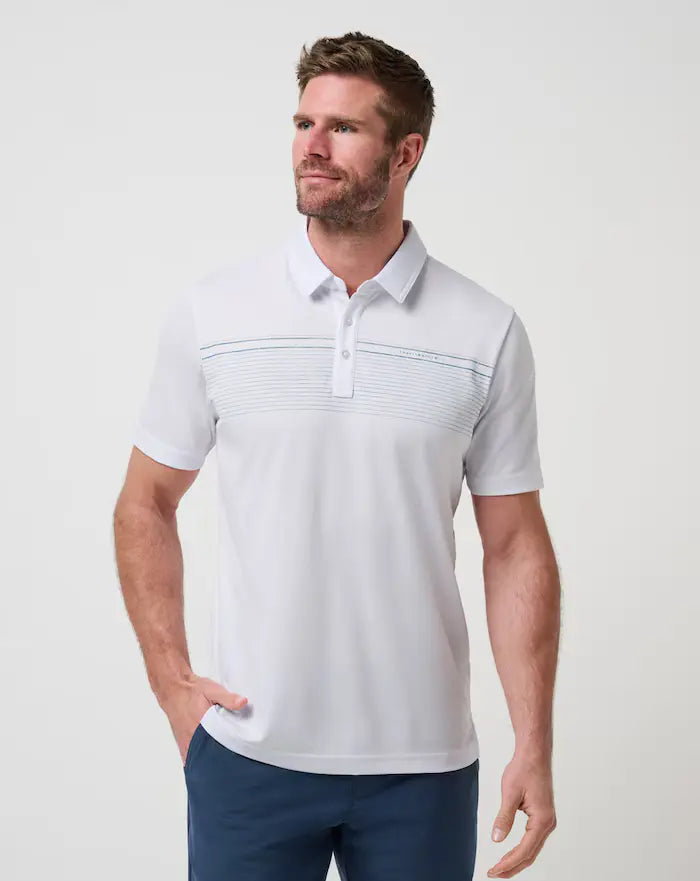 Travis Mathew Overstay Polo In White