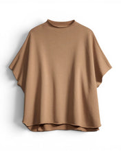 Load image into Gallery viewer, Frank &amp; Eileen Audrey Funnel Neck Capelet In Camel
