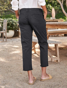 The Italian Chino Pant in Washed Black