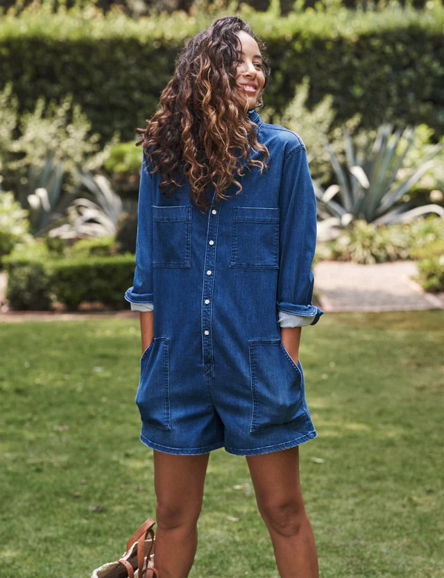 Frank &amp; Eileeen Ireland Playsuit In 1977 Denim Wash