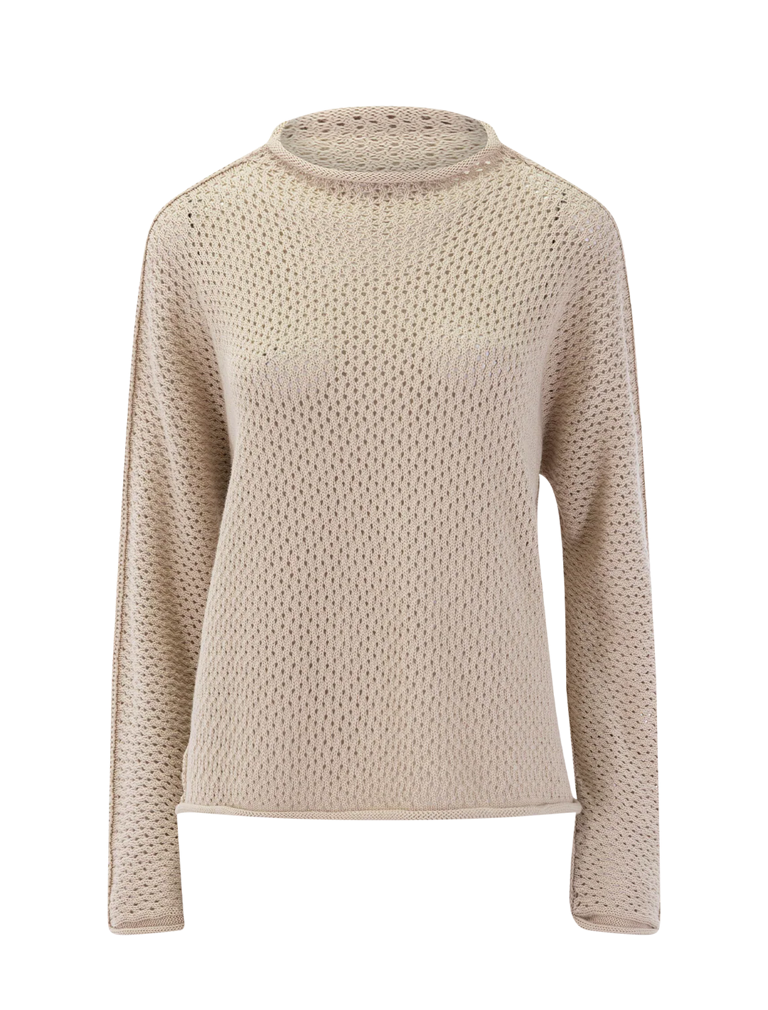 Frank &amp; Eileen Monterey Pointelle Sweater In Sand