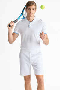 Raffi Nolan Rib Polo in White