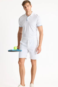 Raffi Nolan Rib Polo in White
