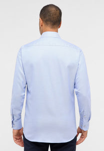 Eterna Modern Structured Shirt in Light Blue