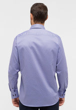 Load image into Gallery viewer, Eterna Modern Printed Shirt in Blue/Brown
